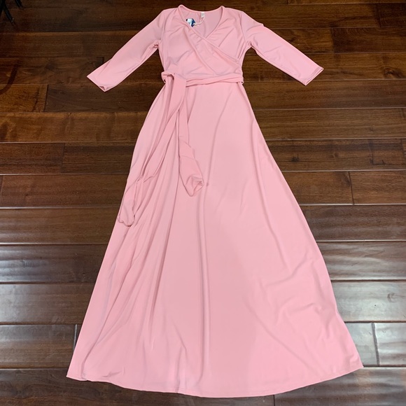 PinkBlush wrap maxi dress maternity nwot - Picture 3 of 3